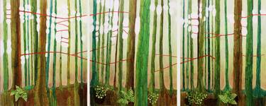 Print of Figurative Tree Paintings by Sandrine Pelissier