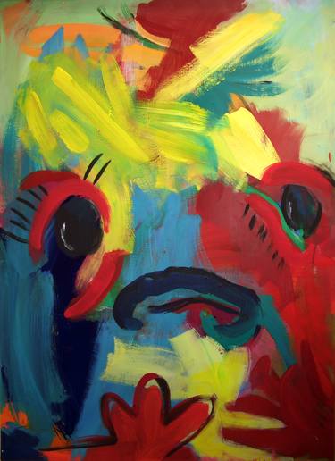 Original Abstract Expressionism People Paintings by Annette Kunow