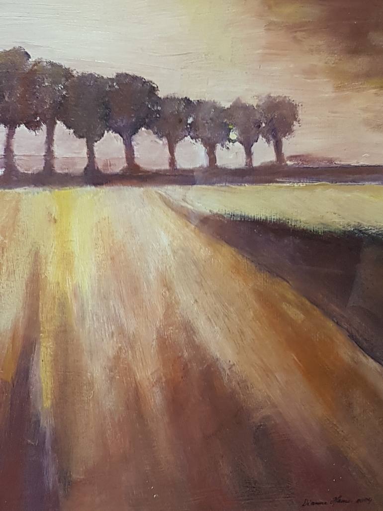 Original Figurative Landscape Painting by Dianne Hamer