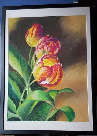 Original Floral Drawings by Dianne Hamer