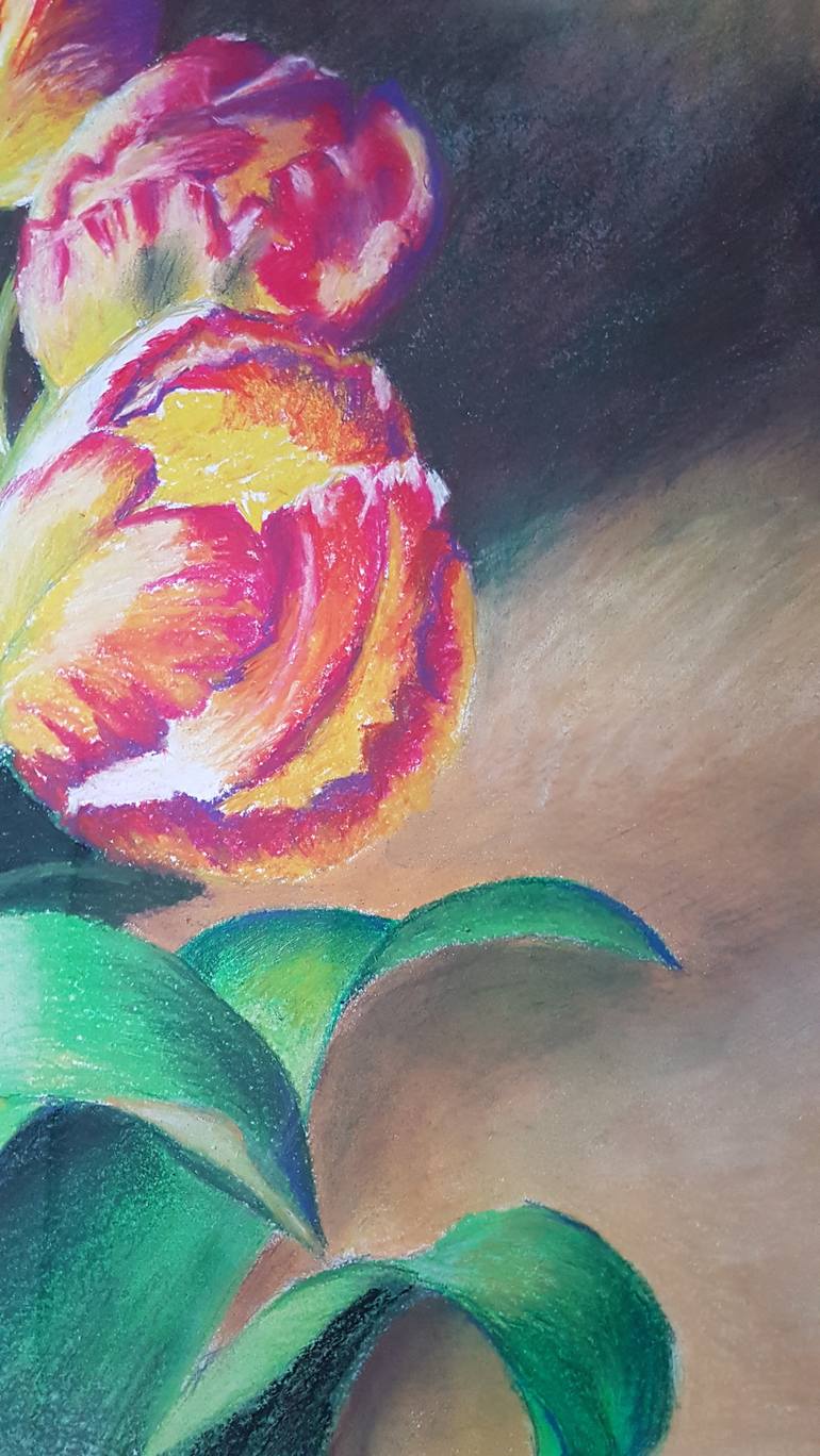 Original Realism Floral Drawing by Dianne Hamer