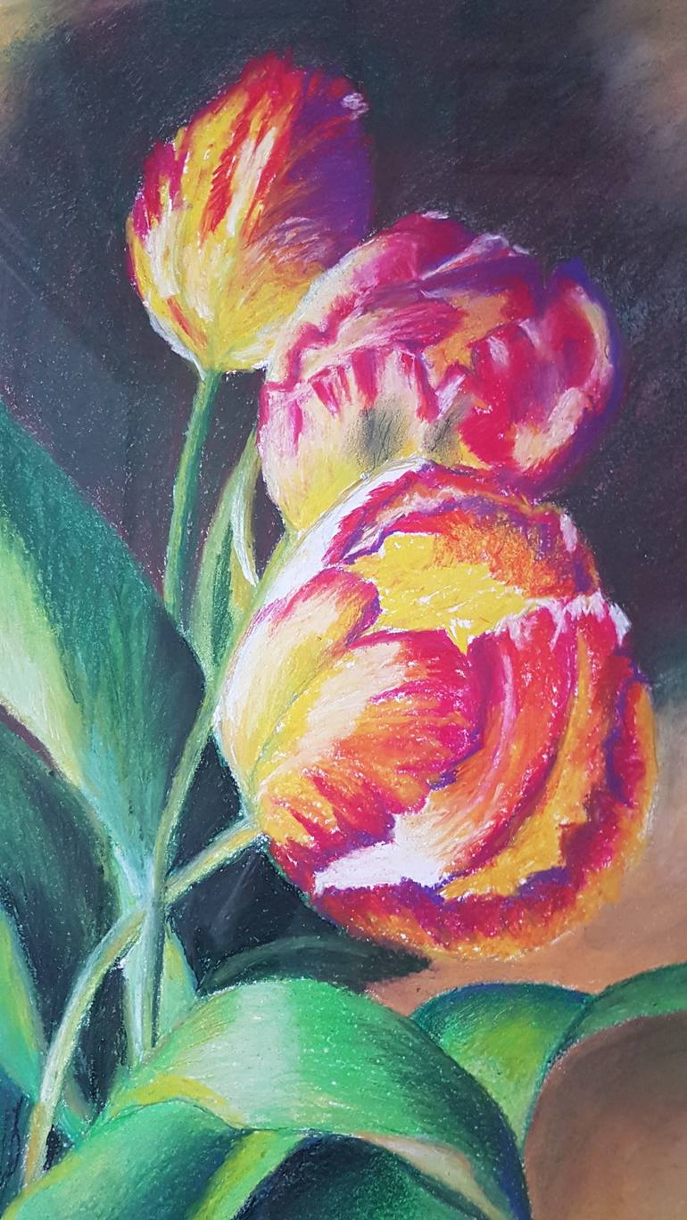 Original Floral Drawing by Dianne Hamer