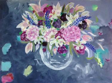 Original Floral Paintings by Marguerite Laing