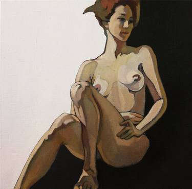 Original Expressionism Nude Paintings by Ludmila Guryeva