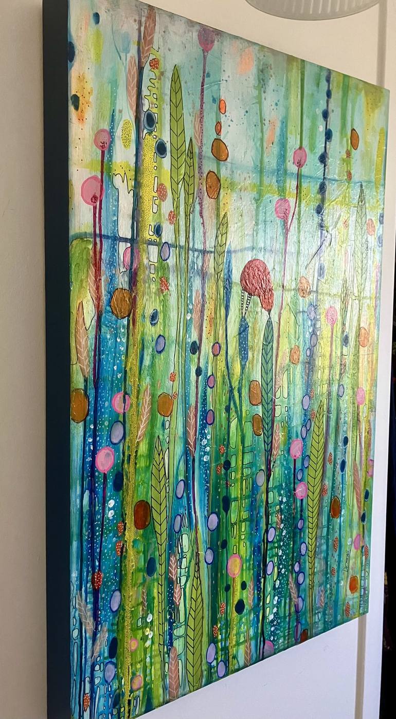 Original Abstract Expressionism Nature Painting by Sylvie Demers