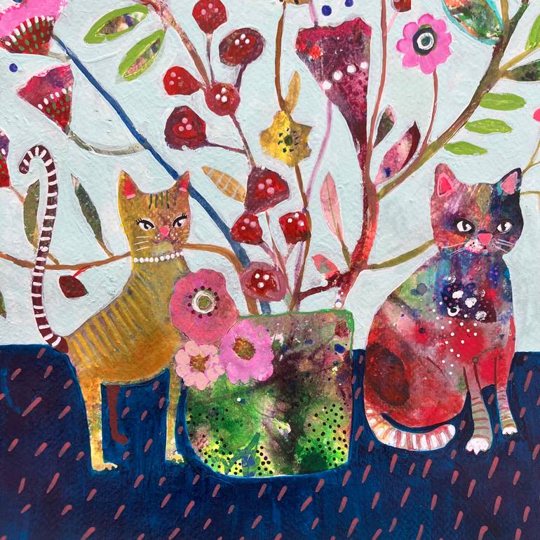 Original Expressionism Animal Painting by Sylvie Demers