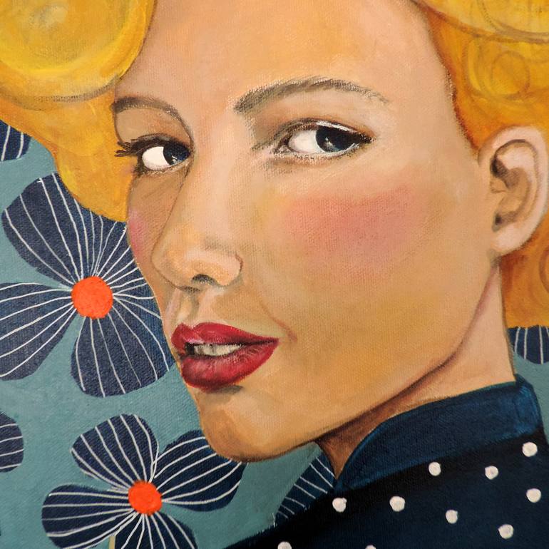 Original Portrait Painting by Sylvie Demers