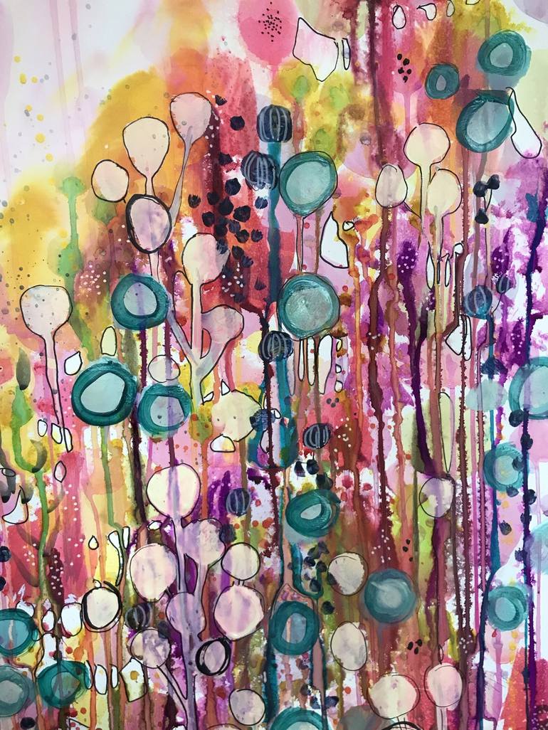 Original Floral Painting by Sylvie Demers