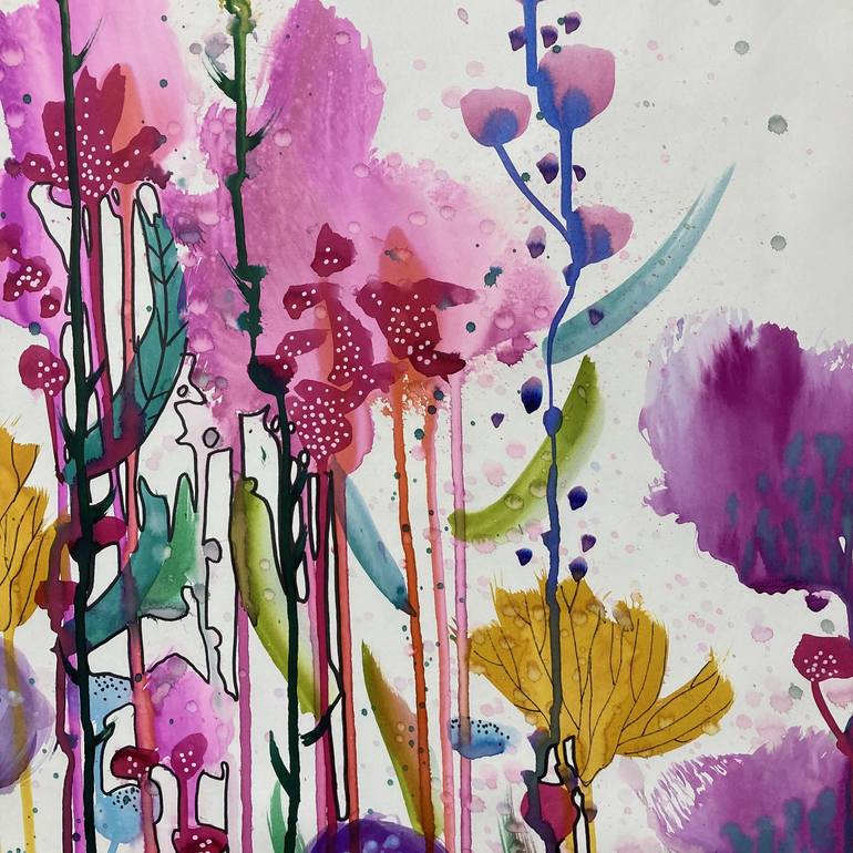 Original Floral Painting by Sylvie Demers