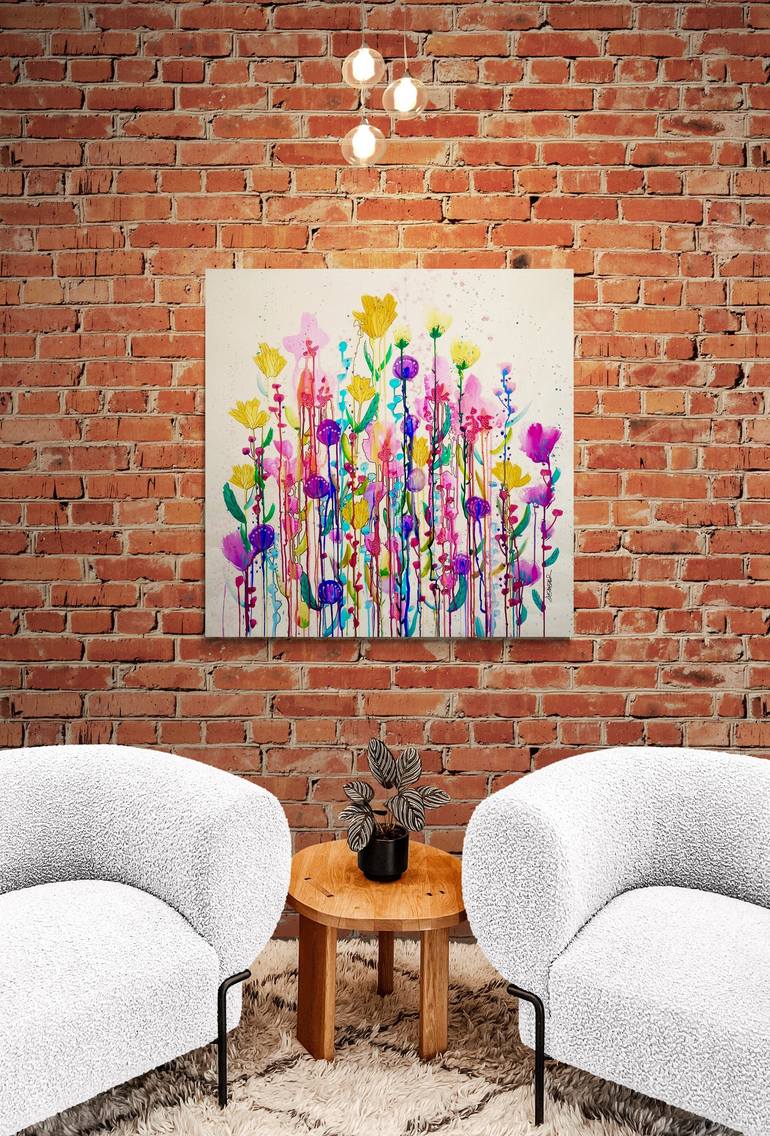 Original Floral Painting by Sylvie Demers