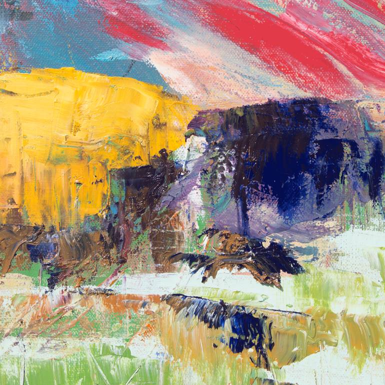 Original Abstract Expressionism Abstract Painting by Lewis Evans