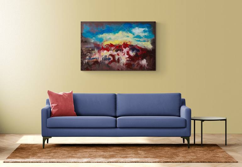 Original Abstract Painting by Lewis Evans