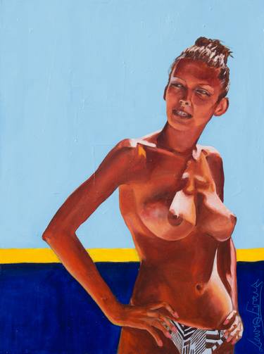 Original Documentary Nude Paintings by Lewis Evans