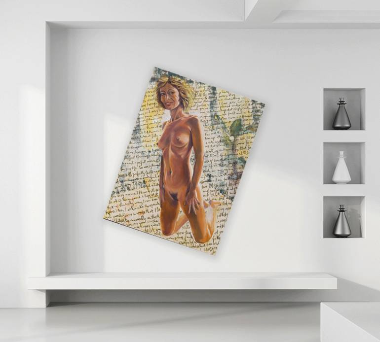 Original Figurative Nude Painting by Lewis Evans