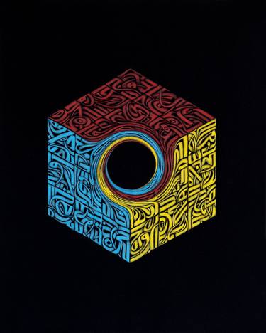 Original Abstract Expressionism Calligraphy Paintings by Sasan Nasernia