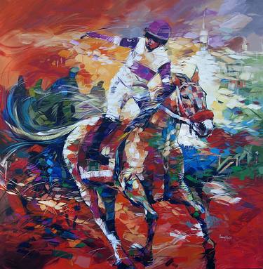 Print of Sport Paintings by Said Oladejo-Lawal