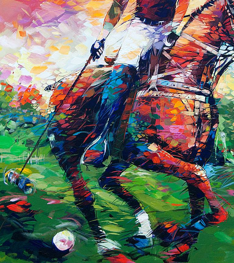 Original Impressionism Sport Painting by Said Oladejo-Lawal