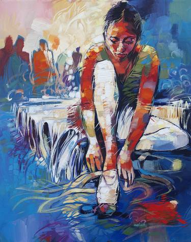 Print of Figurative Performing Arts Paintings by Said Oladejo-Lawal