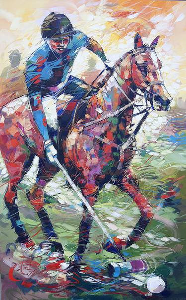 Print of Figurative Sport Paintings by Said Oladejo-Lawal