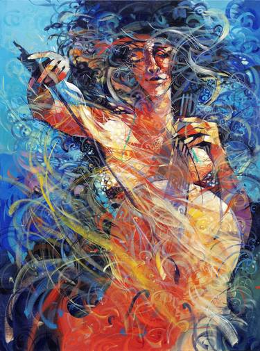 Print of Figurative Music Paintings by Said Oladejo-Lawal