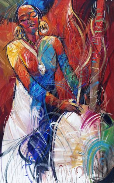 Print of Music Paintings by Said Oladejo-Lawal