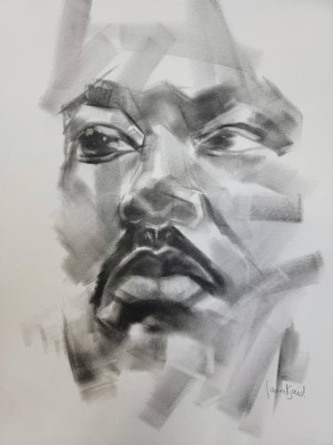 Original Expressionism Portrait Drawings by Said Oladejo-Lawal