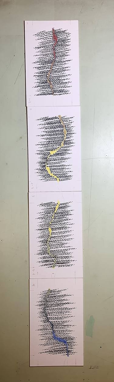 Original Abstract Drawing by Ted Washington