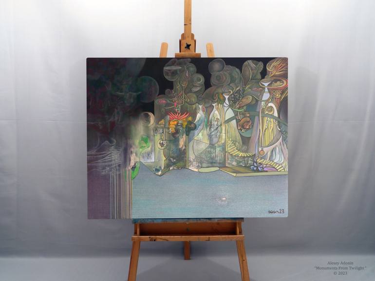 Original Abstract Fantasy Painting by Alexey Adonin