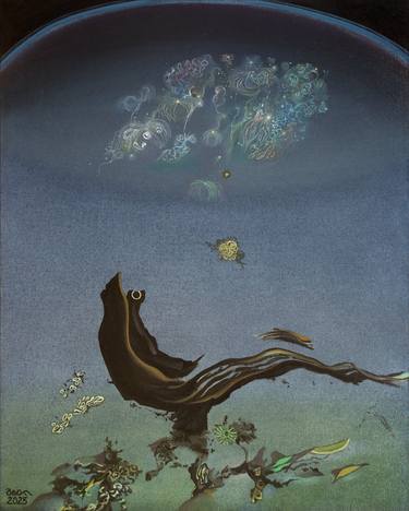 Original Surrealism Fantasy Painting by Alexey Adonin