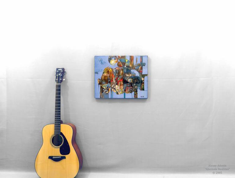 Original Abstract Expressionism Abstract Painting by Alexey Adonin