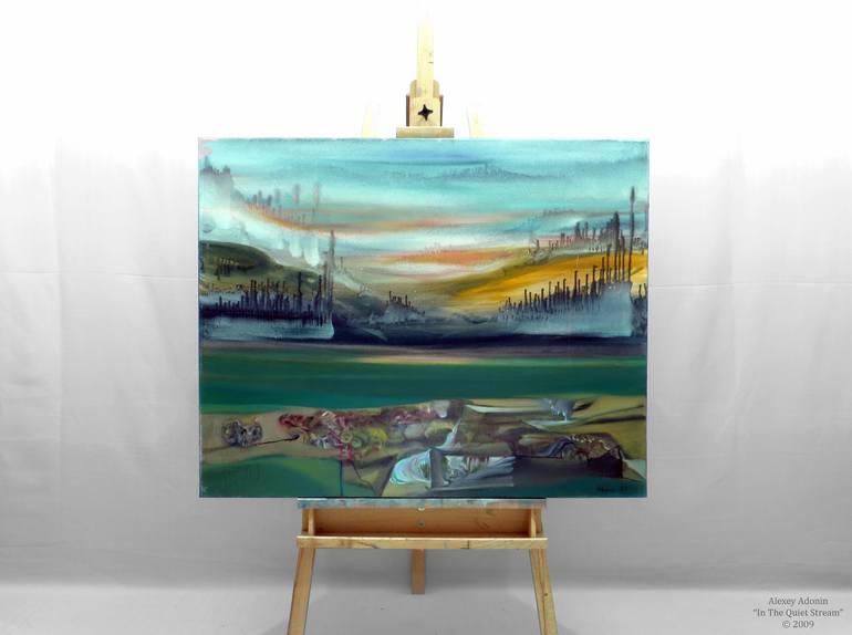 Original Abstract Expressionism Landscape Painting by Alexey Adonin