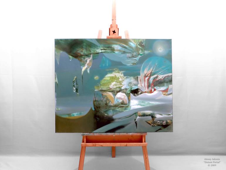 Original Abstract Expressionism Abstract Painting by Alexey Adonin