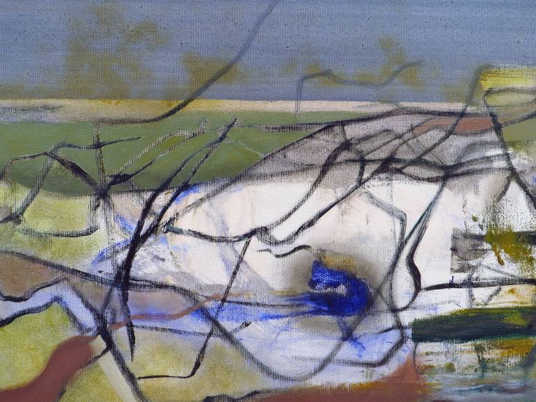 Original Abstract Men Painting by Alexey Adonin