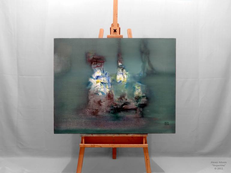 Original Abstract Expressionism Fantasy Painting by Alexey Adonin