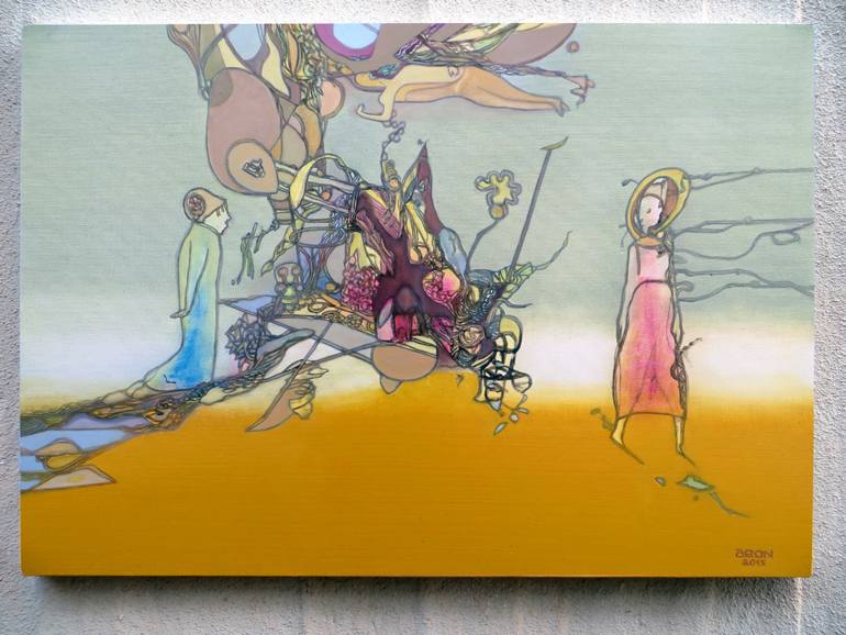 Original Surrealism Fantasy Painting by Alexey Adonin