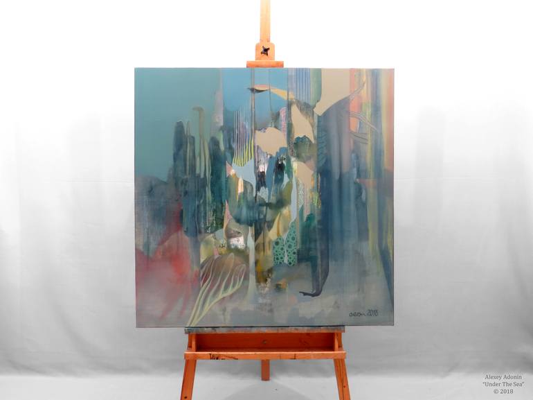 Original Abstract Water Painting by Alexey Adonin