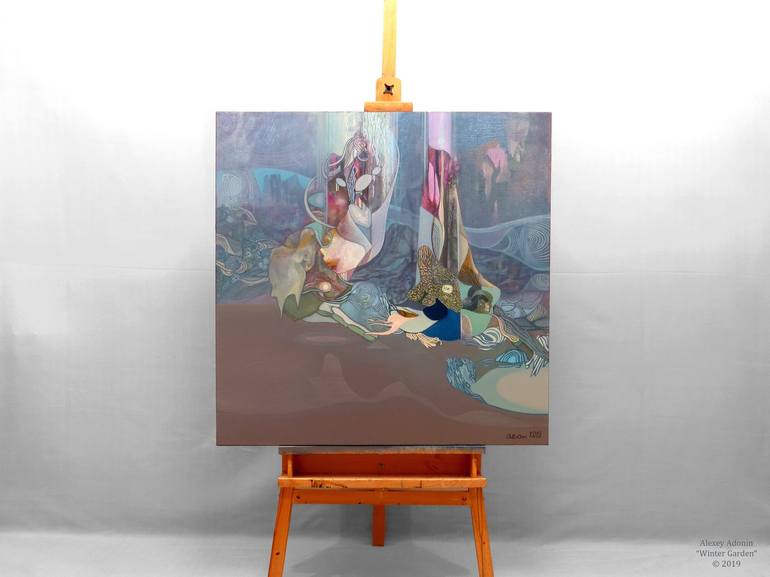 Original Abstract Fantasy Painting by Alexey Adonin