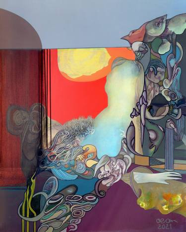 Original Figurative Light Paintings by Alexey Adonin
