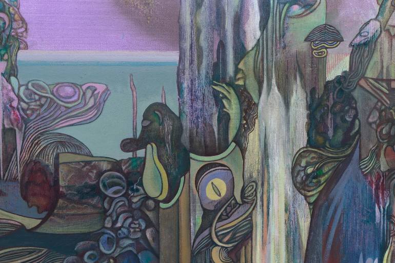 Original Cubism Fantasy Painting by Alexey Adonin