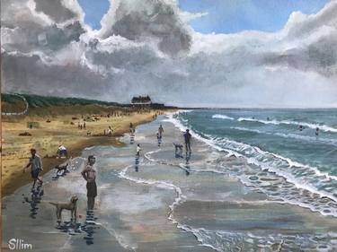 Original Expressionism Beach Paintings by Steve Mills
