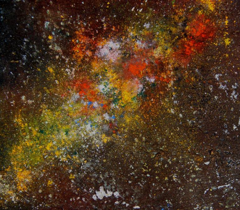 Original Abstract Fantasy Mixed Media by Elma Carneiro