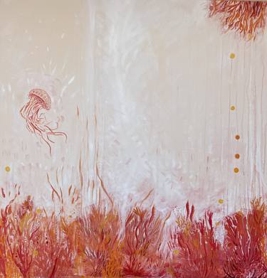 Saatchi Art Artist Lisa Meyers; Paintings, “The Apricot Sea” #art