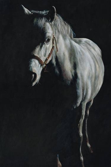 Original Figurative Horse Paintings by Richard Mountford