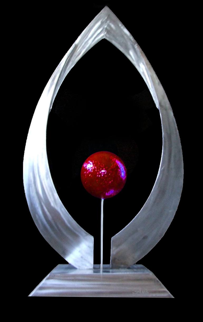 Original Abstract Sports Sculpture by Arlindo Arez