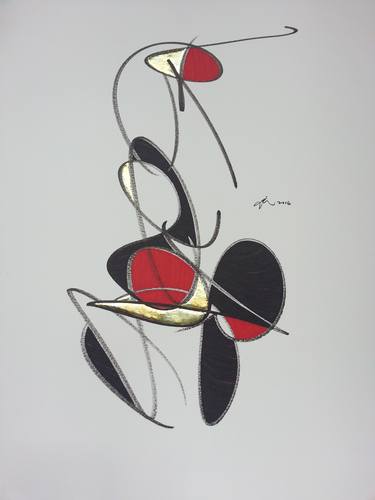 Original Abstract Calligraphy Drawings by Erik Cheung