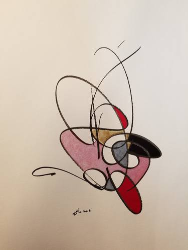 Original Fine Art Abstract Drawings by Erik Cheung