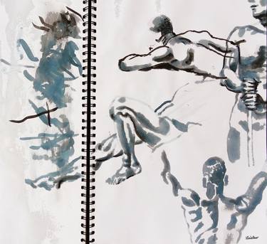 Print of Figurative Nude Paintings by Ken Laidlaw