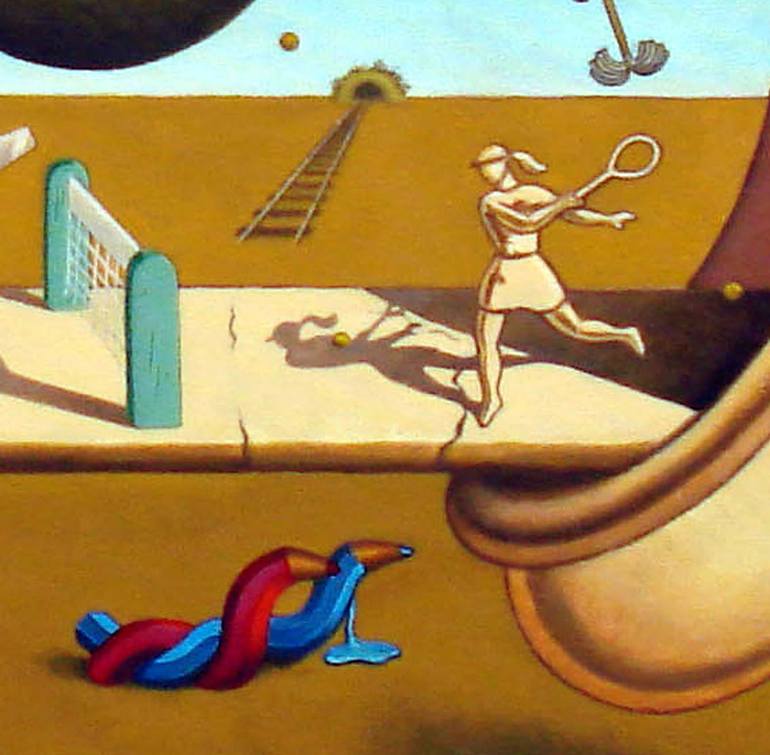 Original Dada Love Painting by Ken Laidlaw
