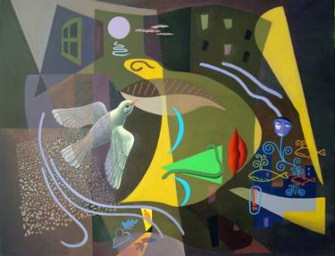Print of Cubism Fantasy Paintings by Ken Laidlaw