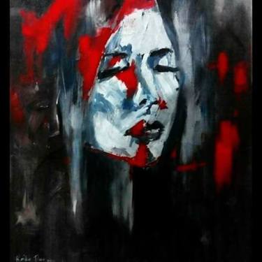 Original Portrait Painting by Dura Chin